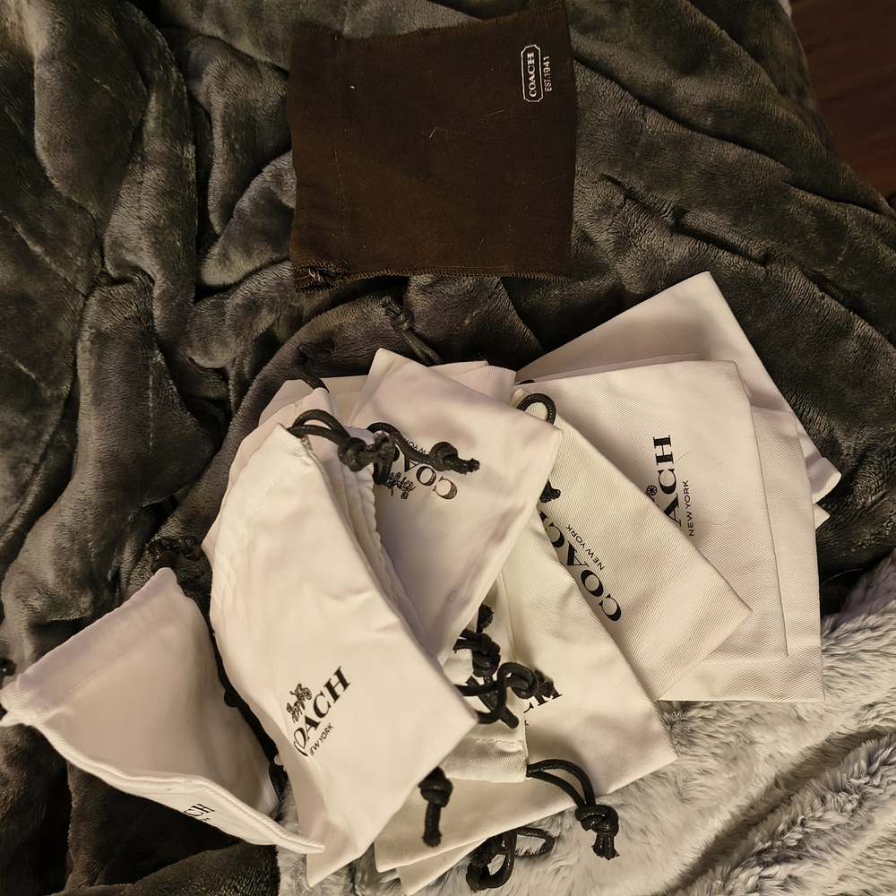 Coach White Drawstring Pouch - image 2